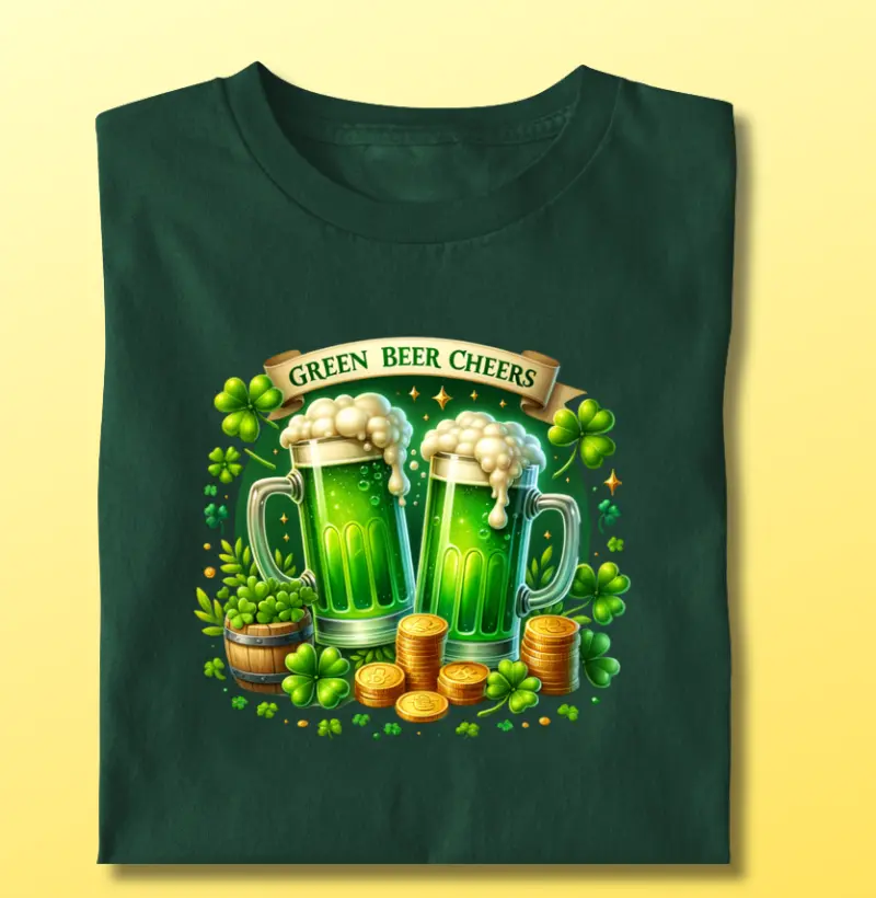 Brinde de cerveja verde