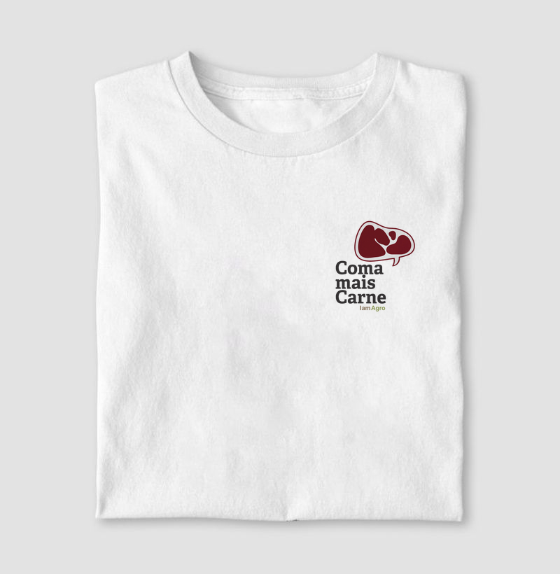 Camiseta Coma mais Carne - bolso