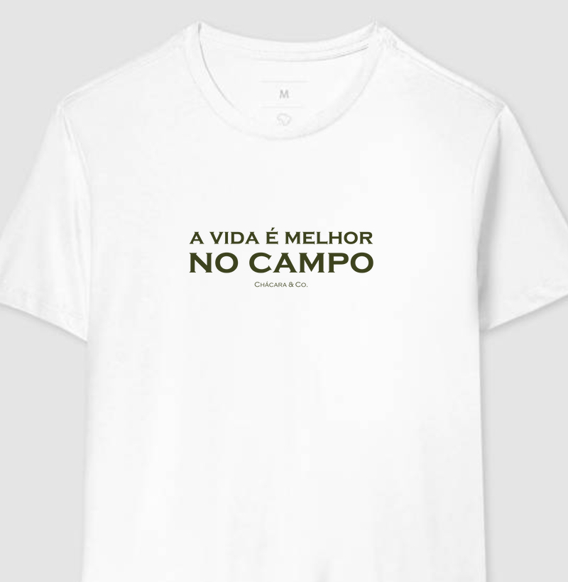 Camiseta masculina - Vida no campo
