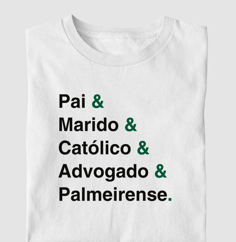 Pai Catolico advogado e Palmeirense