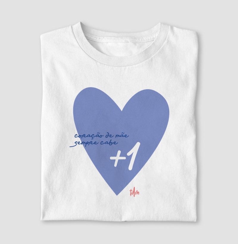 Coração de Mãe Sempre Cabe +1 - Margaridas Azuis