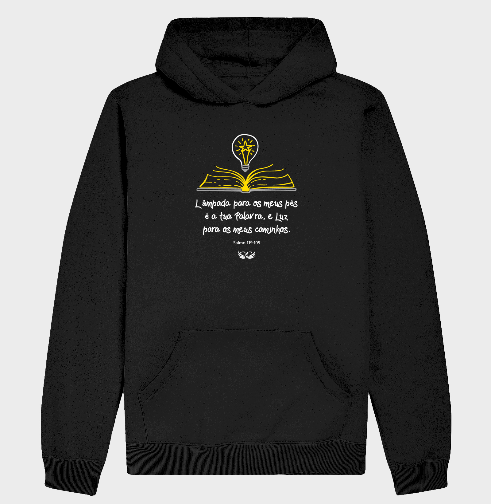 Camiseta Cristã Lâmpada para os meus pés é a tua Palavra Sl 119.105