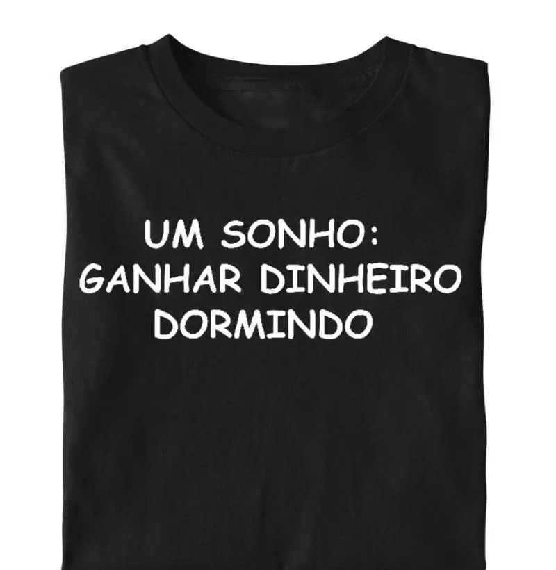 Camiseta de frases divertidas (inglês) normal, 100% algodão