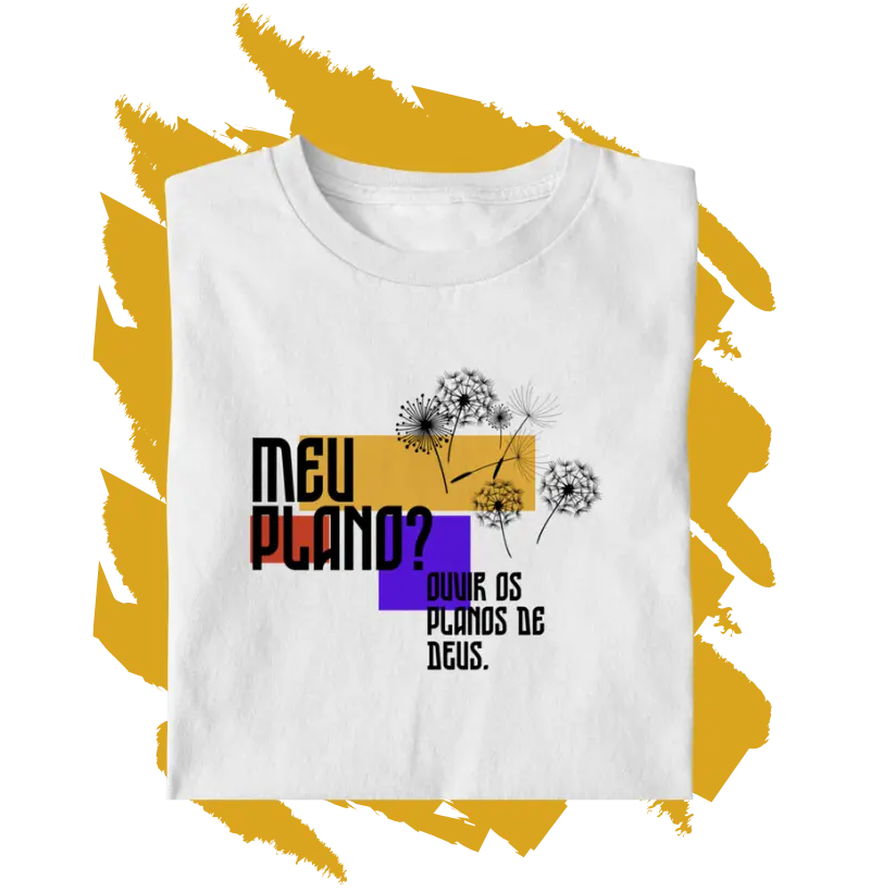 Camiseta Cristã - Meu plano FEM