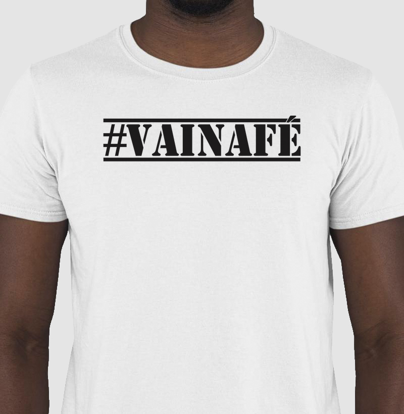 Camiseta Básica Classic hashtag vainafé