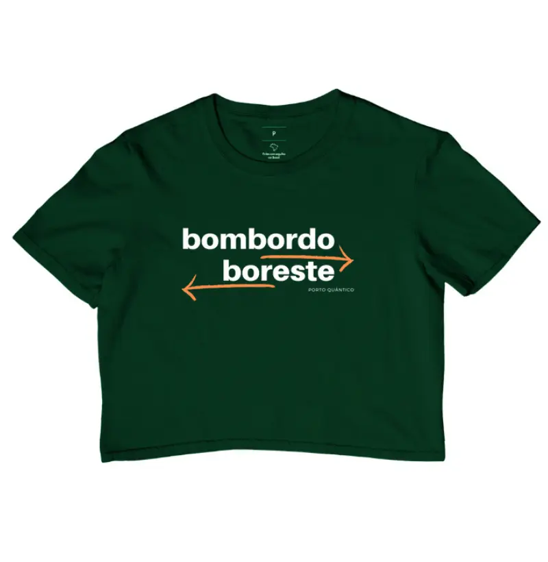 Cropped Feminino 100% Algodão - Bombordo e Boreste