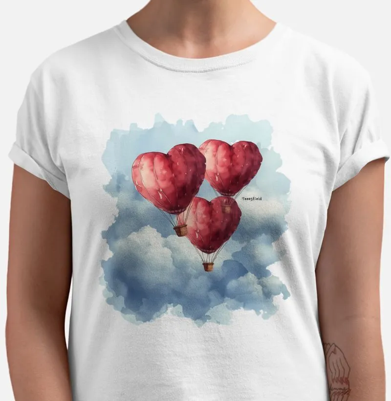Camiseta Balões Coração