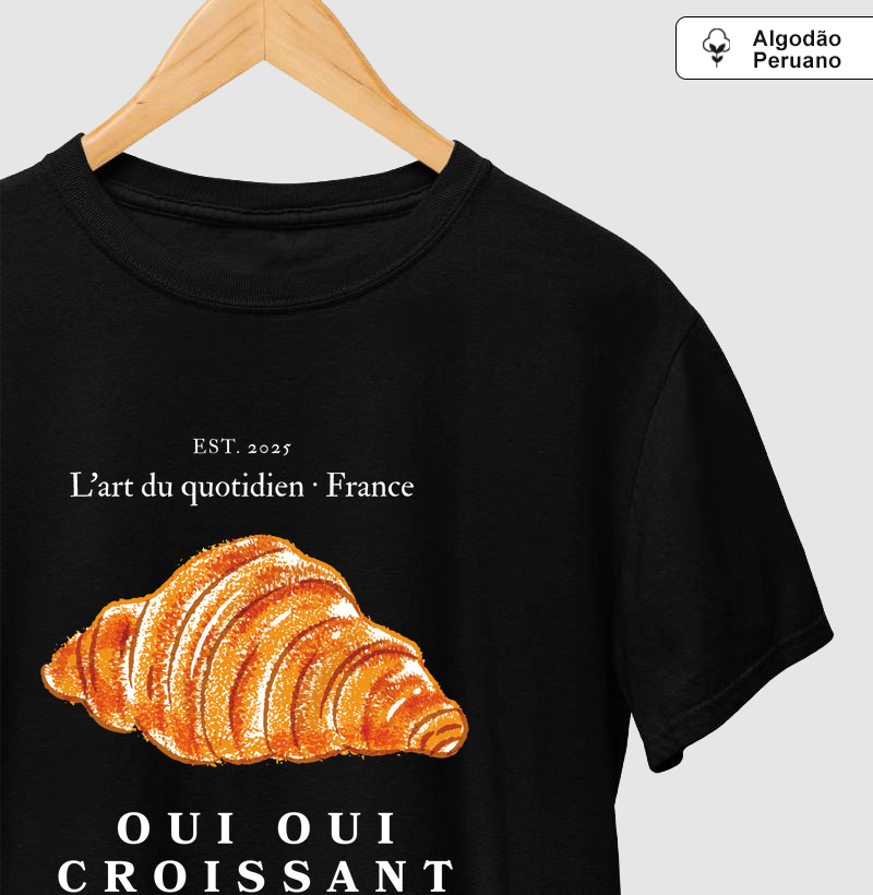Oui Oui Croissant Algodão Peruano