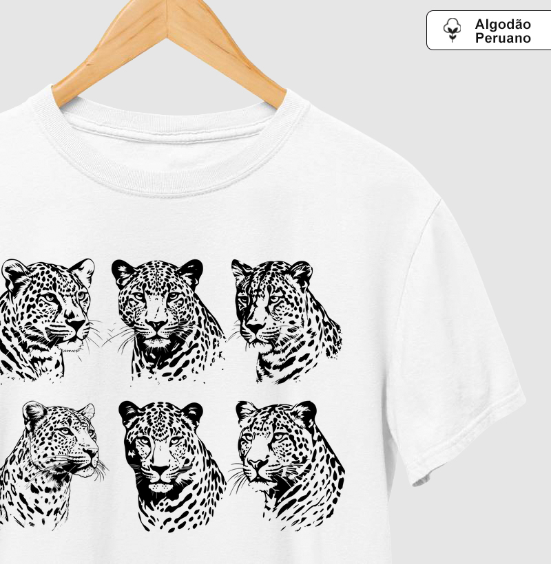 Faces de um leopardo