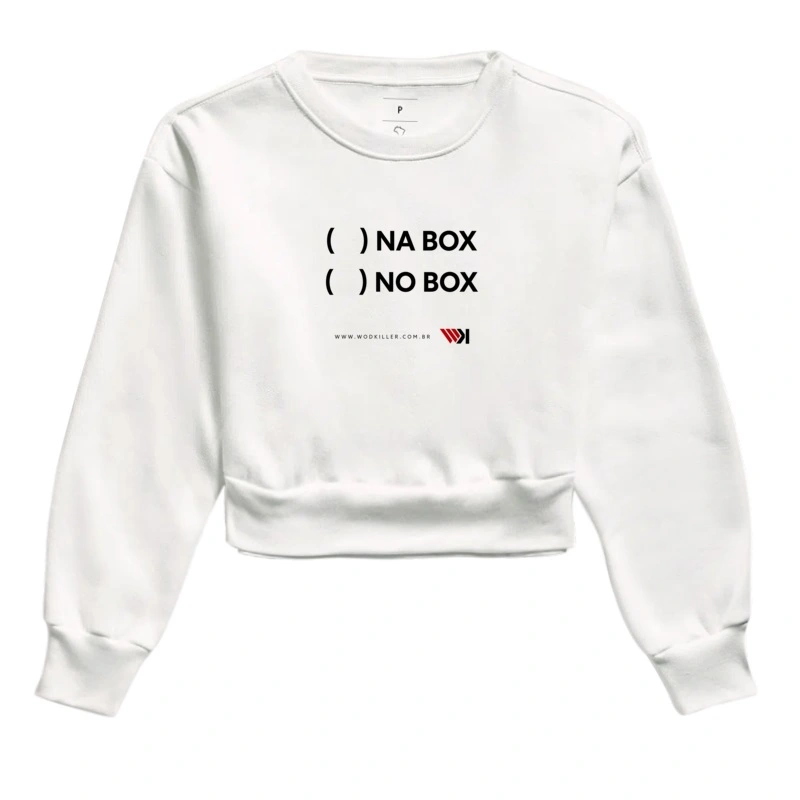 Moletom Cropped Na Box No Box