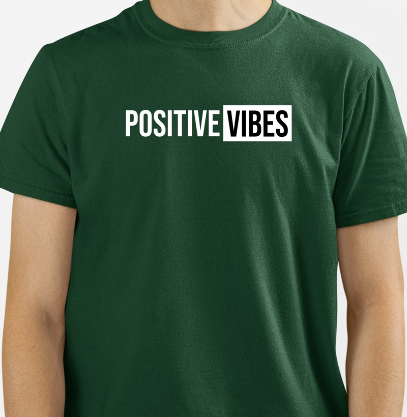 Positive Vibes: Camiseta - Espalhe Boas Vibrações com 