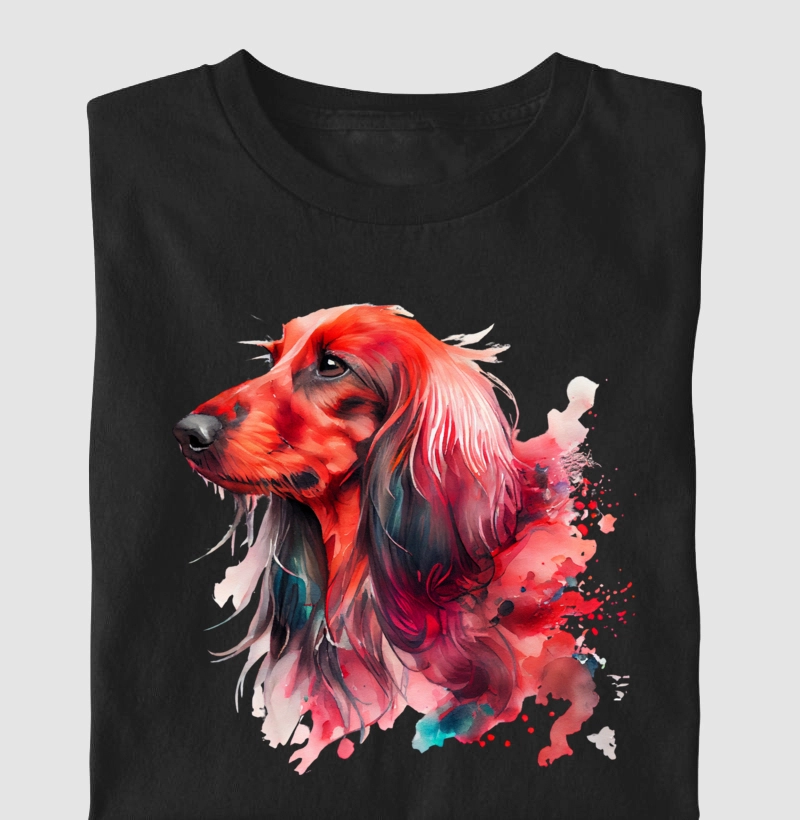 Dachshund em aquarela 