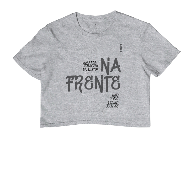 camiseta cropped | na frente
