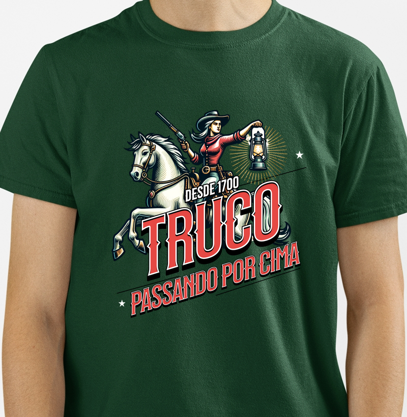 Camiseta "Truco Passando por Cima"