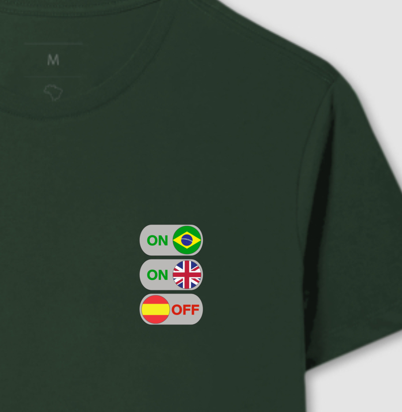 Idioma? Only Português e Inglês