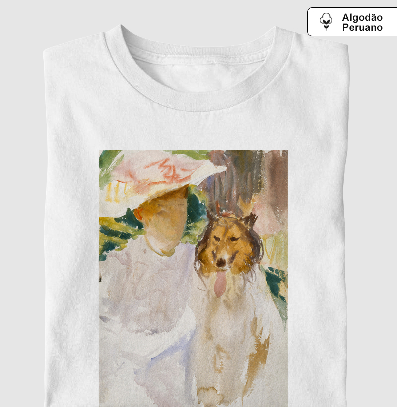 Woman with Collie