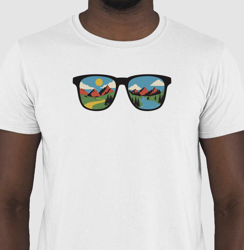 Camiseta Óculos - Masculina