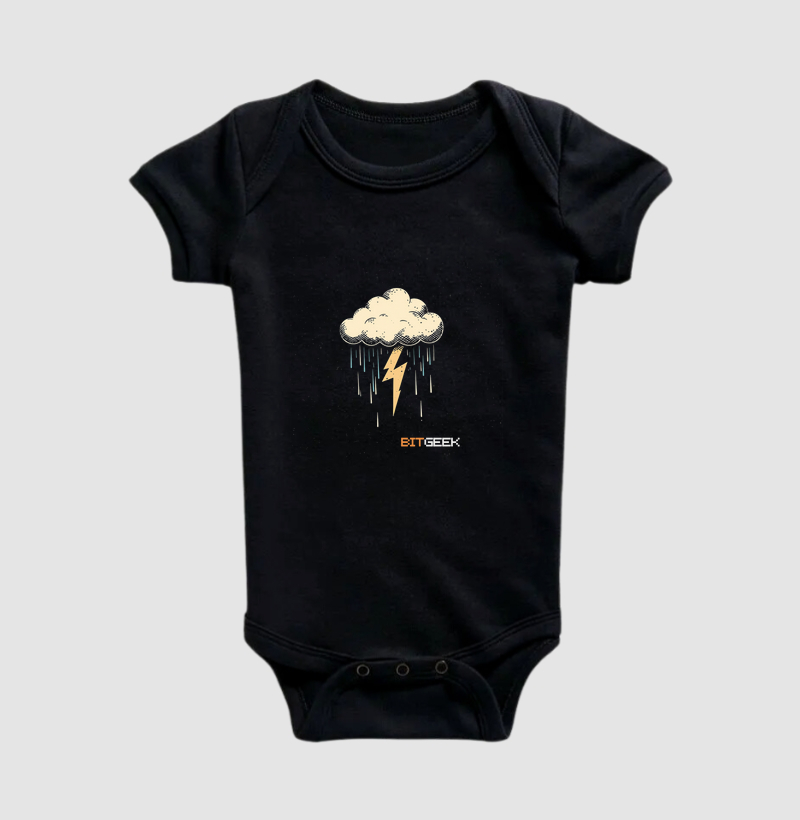 Body Infantil Lightning Bolt Cloud