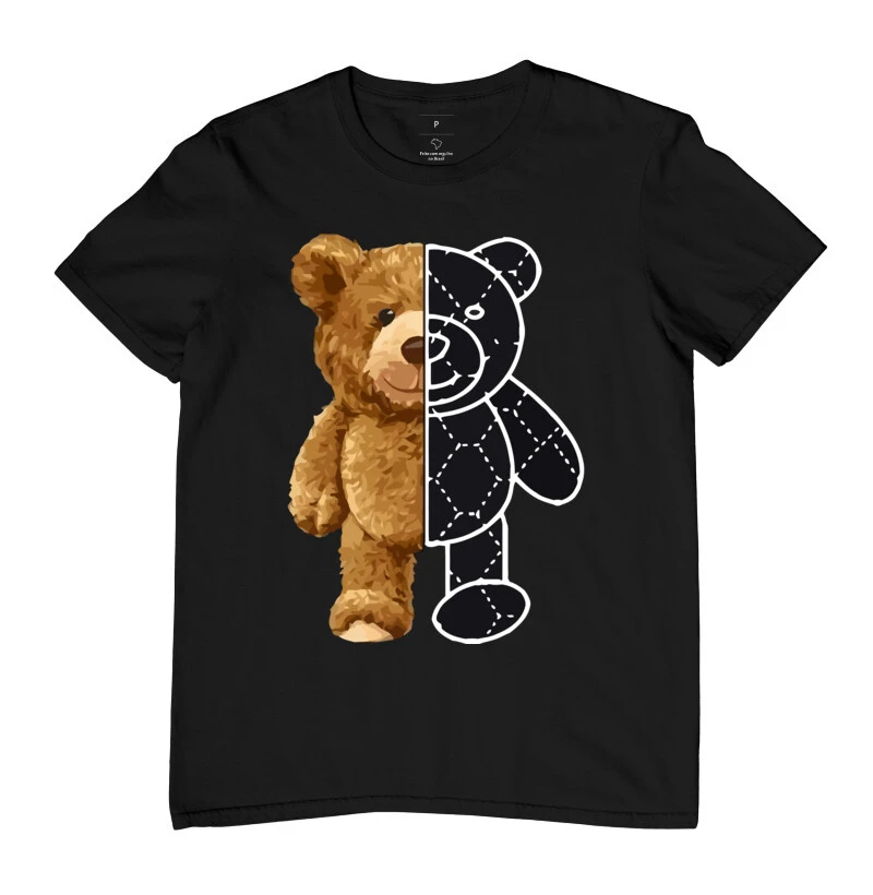 Camiseta Urso half face