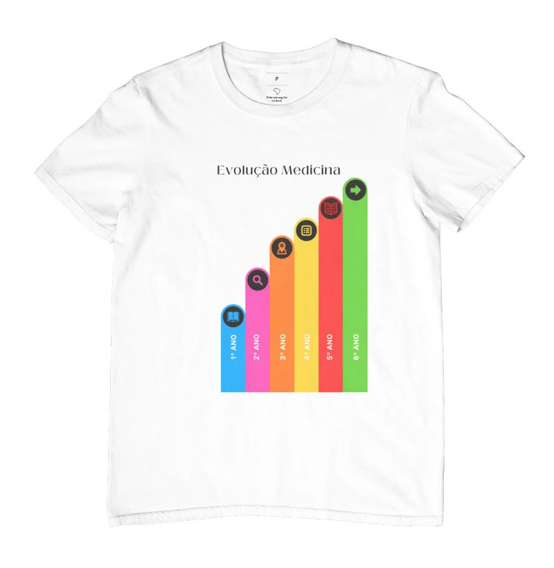 Camiseta Evolução Medicina