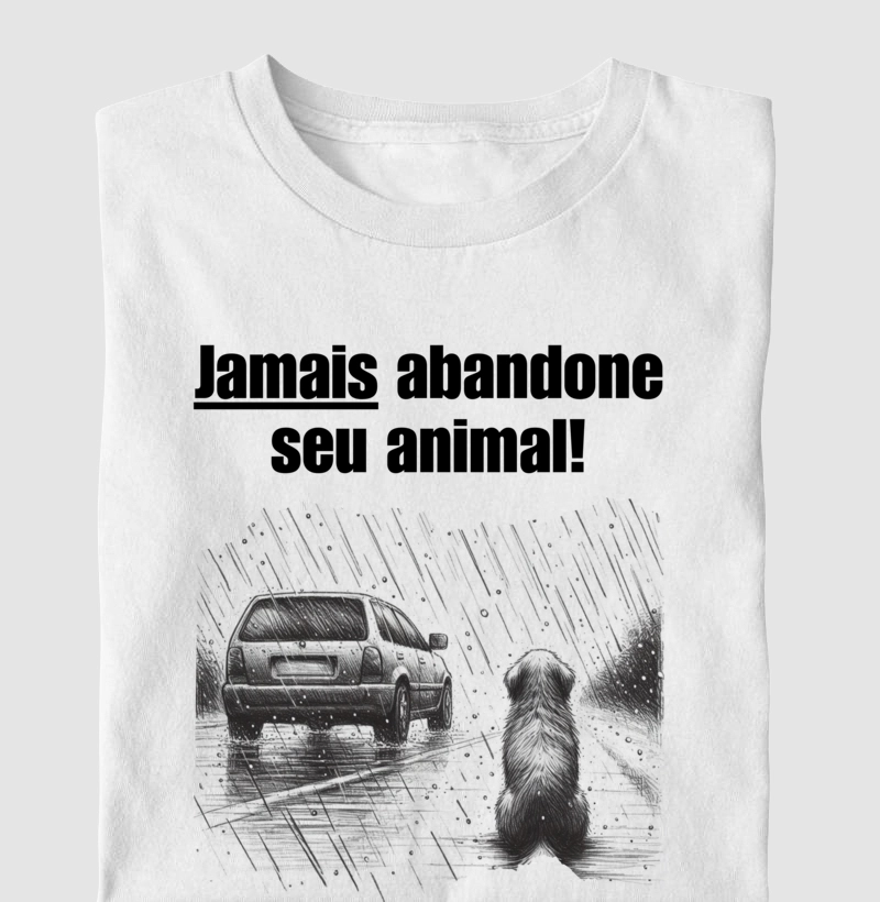 Jamais abandone seu animal