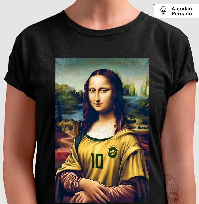 Camiseta Algodão Peruano Mona Lisa é seleção