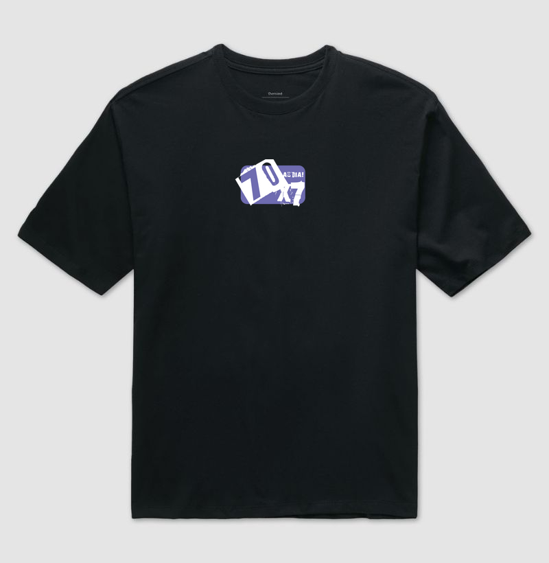 CAMISETA OVERSIZED "70x7"
