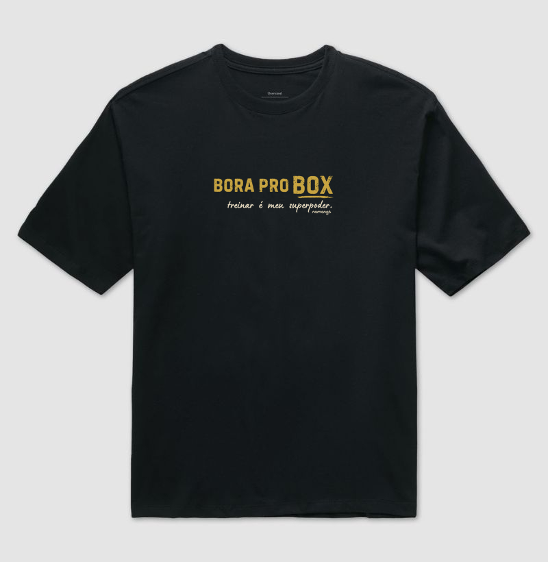 Camiseta Oversized Cross Bora pro Box – Na Manga