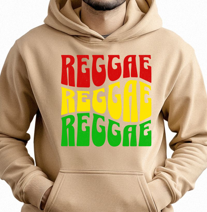 Moletom Slim com Bolso “Reggae Colors”