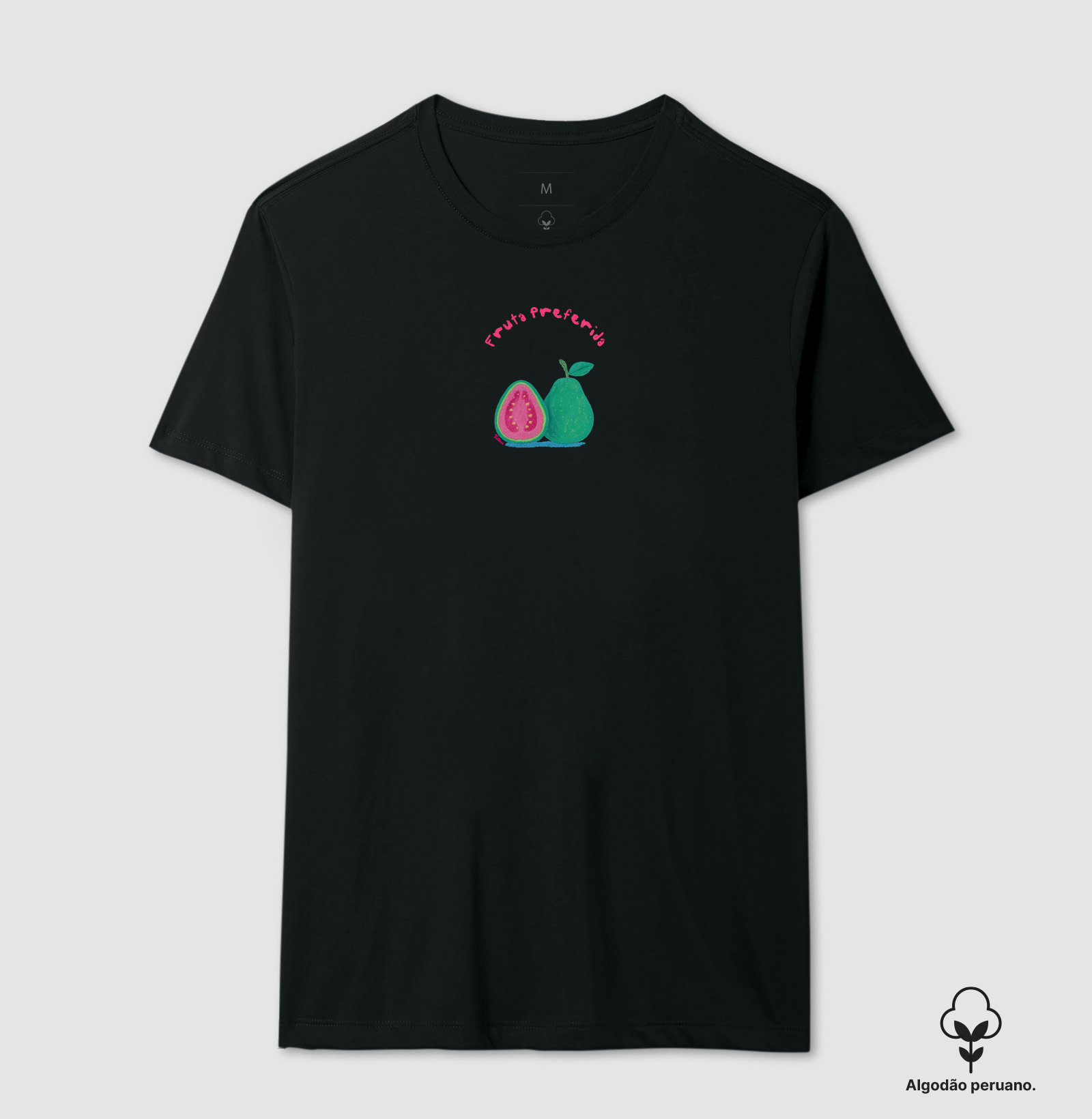 Camiseta de Algodão Peruano "prefiro goiaba"