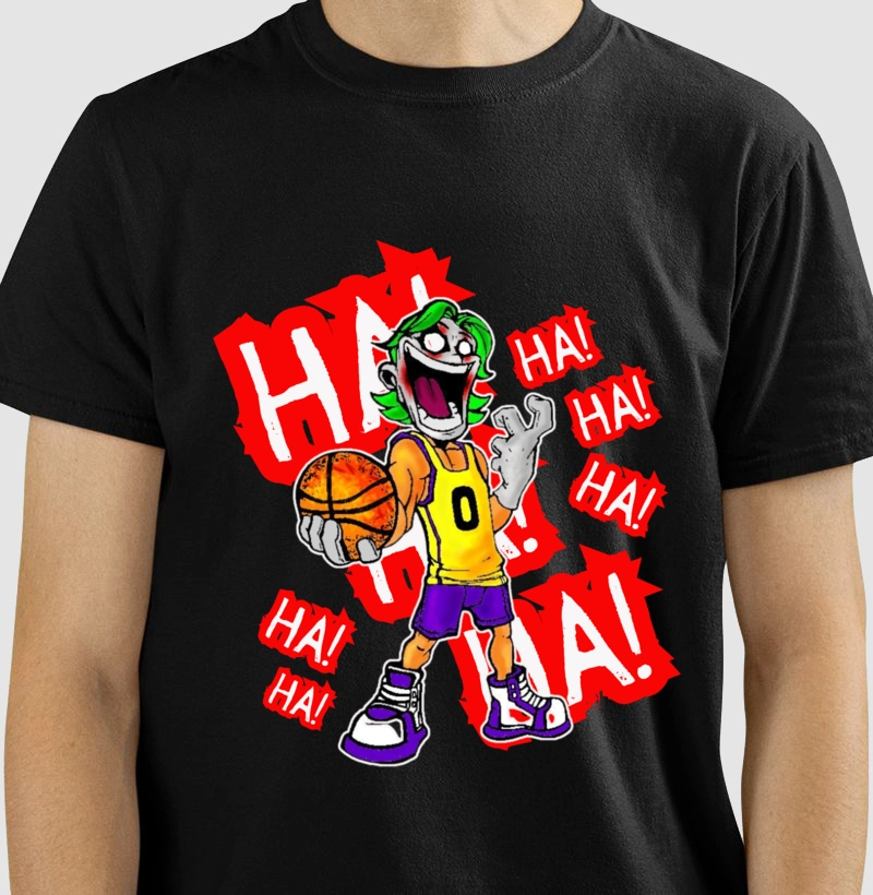 camiseta louco por basquete