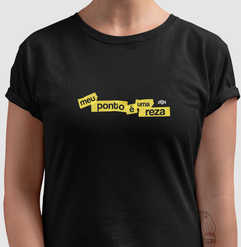 Camiseta Umbanda - Meu ponto é uma reza