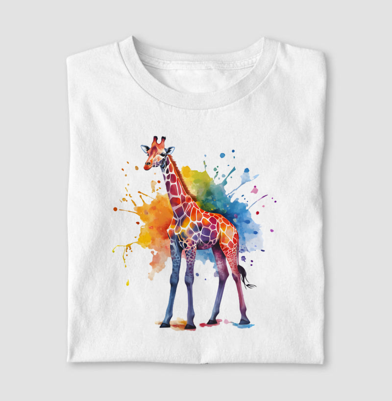 Girafa aquarela