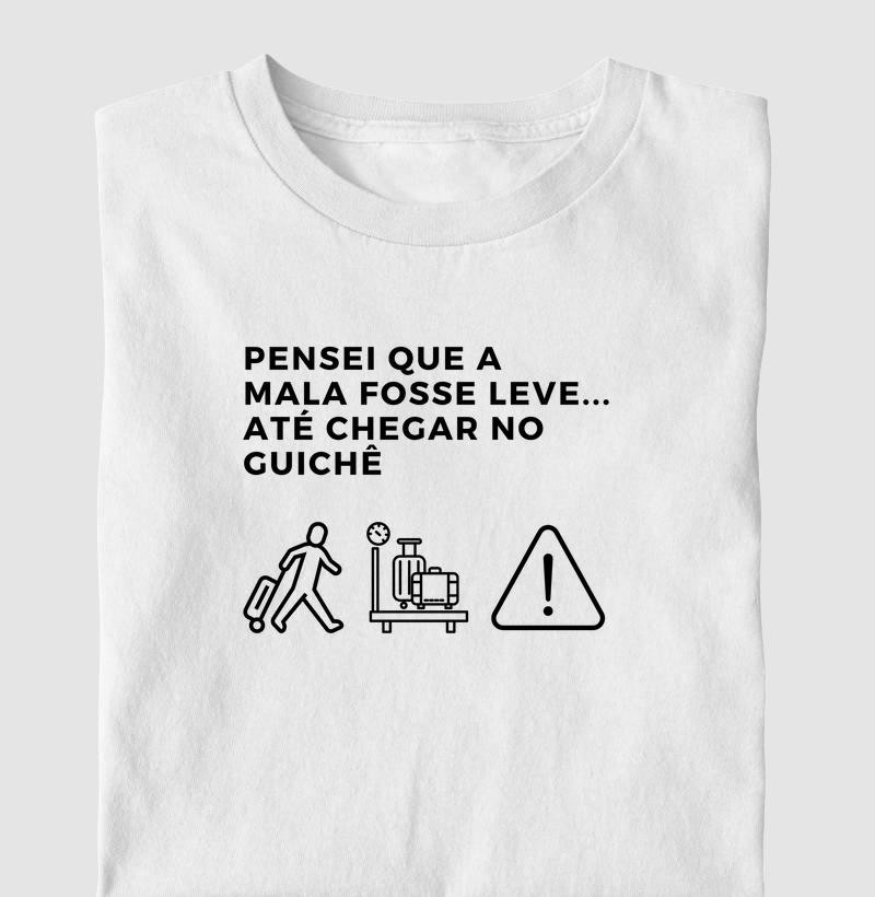 Pensei que a mala fosse leve...até chegar no guichê