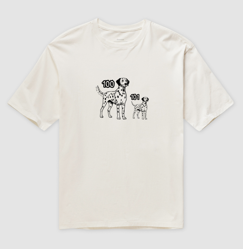 Camiseta Oversized Dog Pulse - Dálmata 101 Vibes