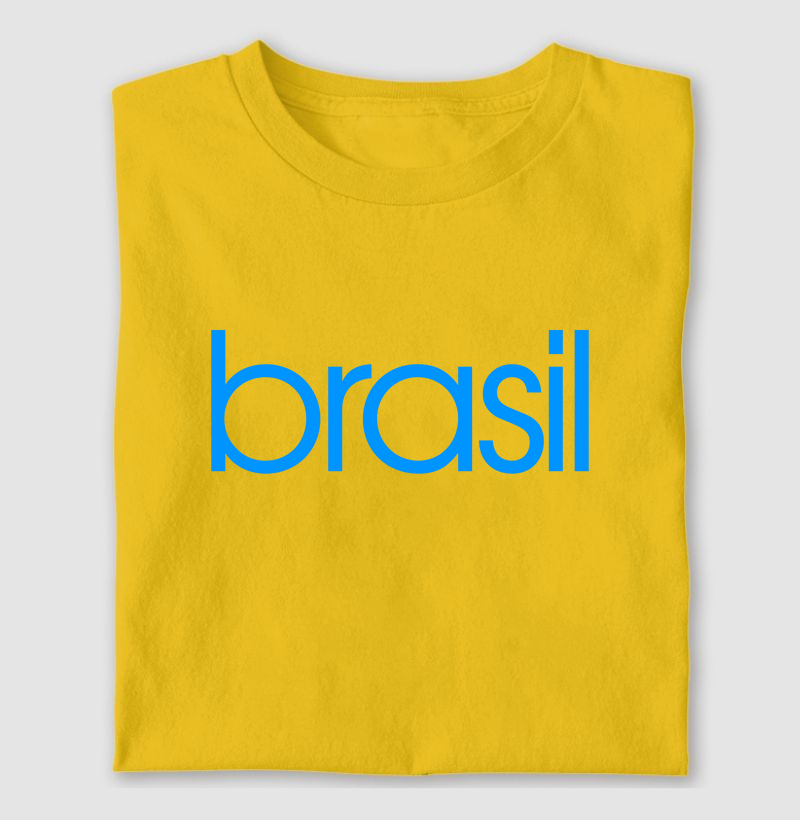 Camiseta Masculina Brasil Estampa Azul