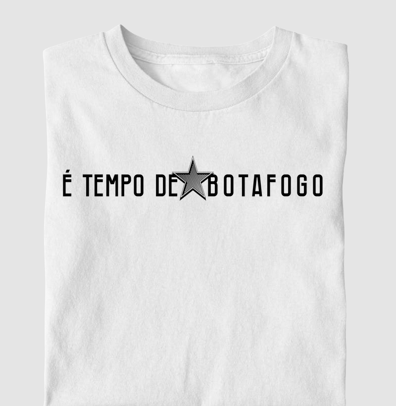 Camiseta Infantil É Tempo de Botafogo