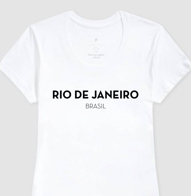 Camiseta Rio de Janeiro Estado Brasil