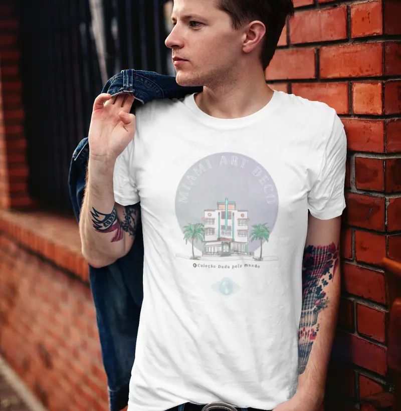 Camiseta Adulto Miami by Dudu Memoriza