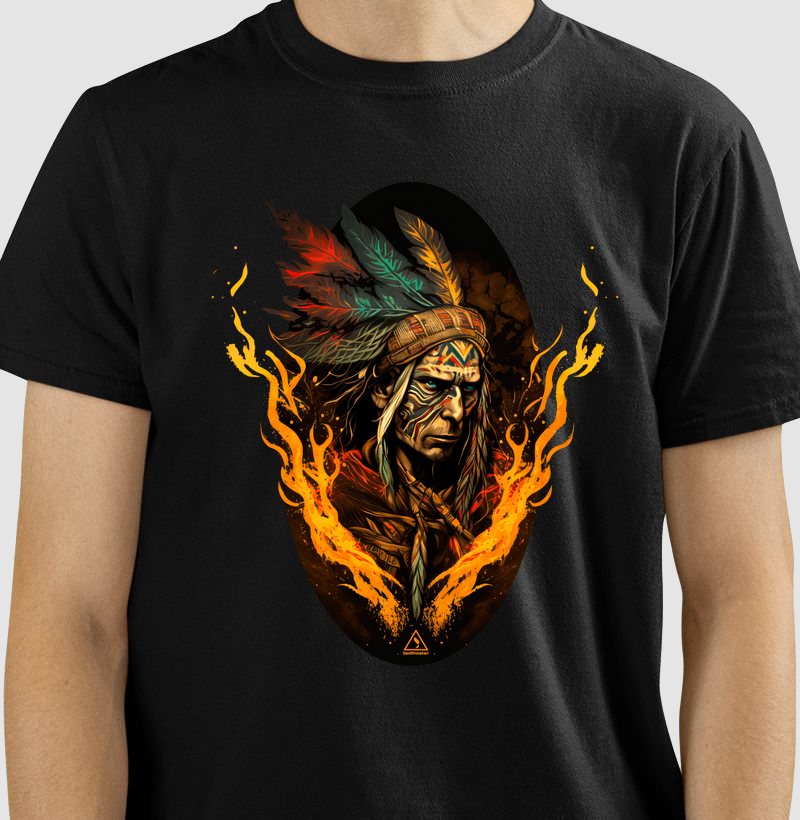 Pajé e o conquistador do fogo