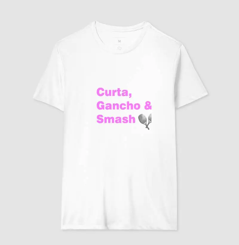 Moletom Branco Gancho Curta & Smash Rosa