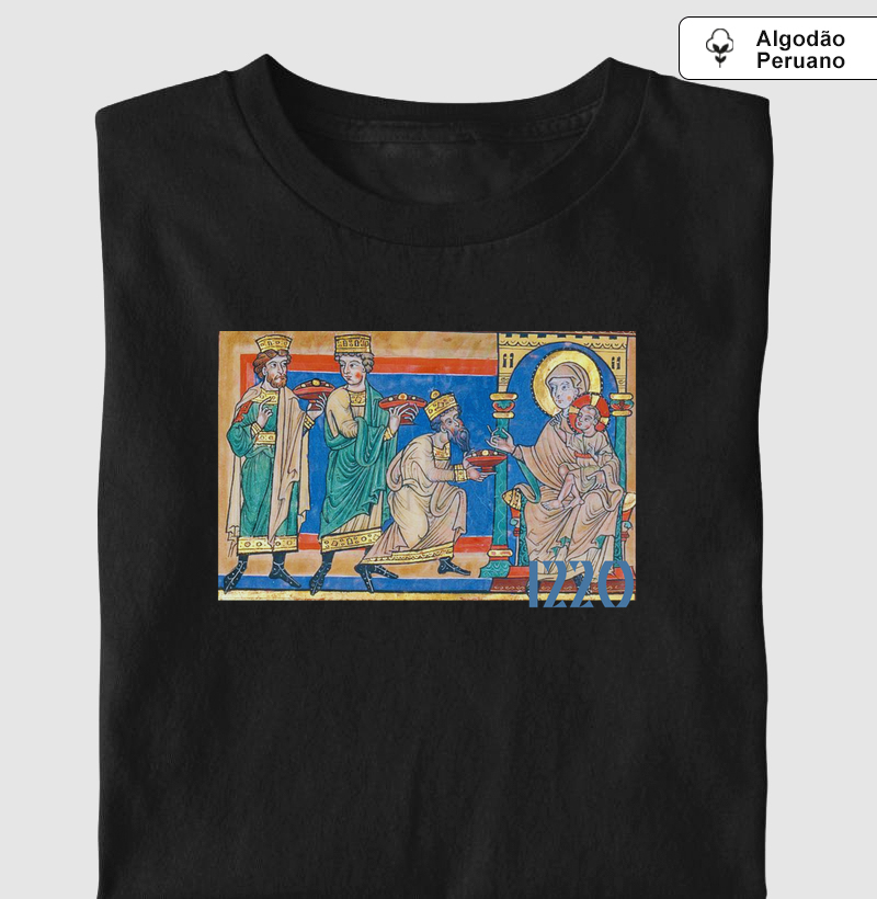 Camiseta O Natal em Iluminuras: Século XIII