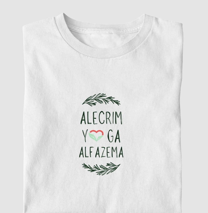 Alecrim, YOGA e Alfazema - camiseta
