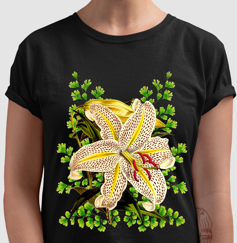 Camiseta Tshirt Floral Lirio