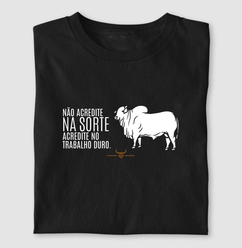 Não acredite na sorte acredite no trabalho duro