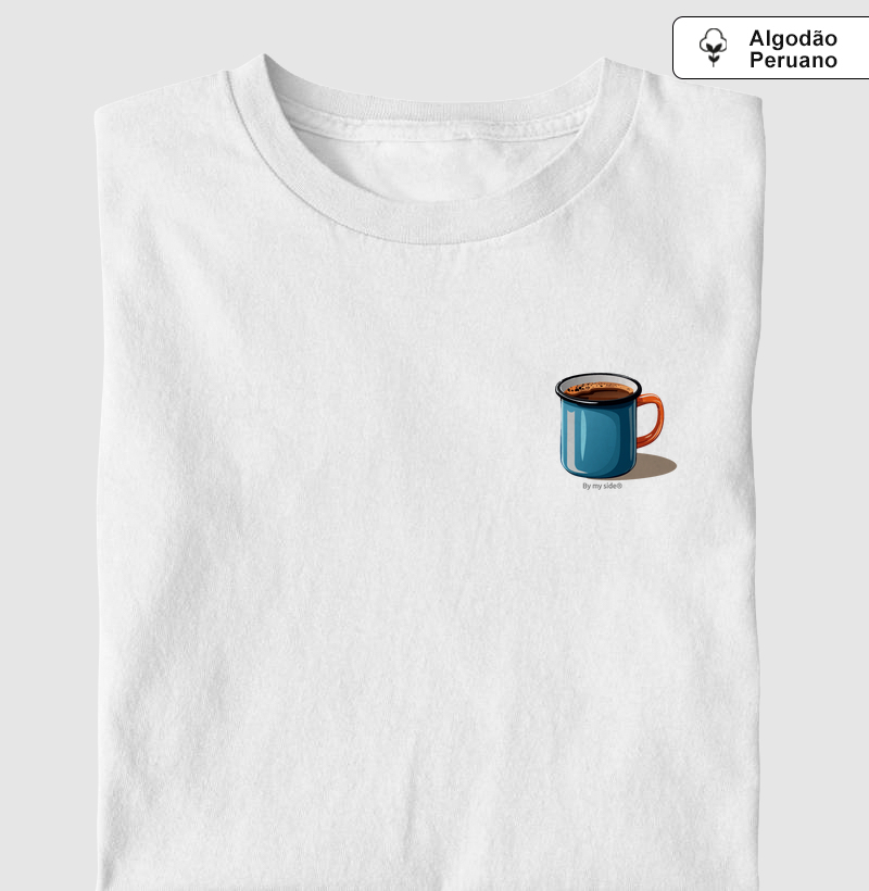 Canequinha de café azul -Algodão Peruano