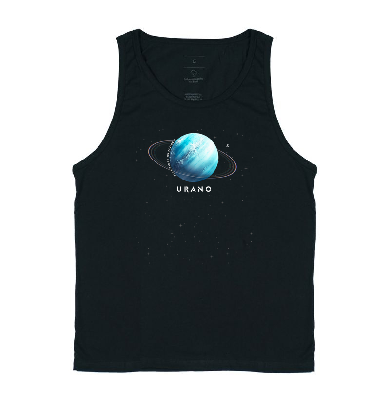 Urano, o Visionário Azul. Camiseta Supernova Estampada 