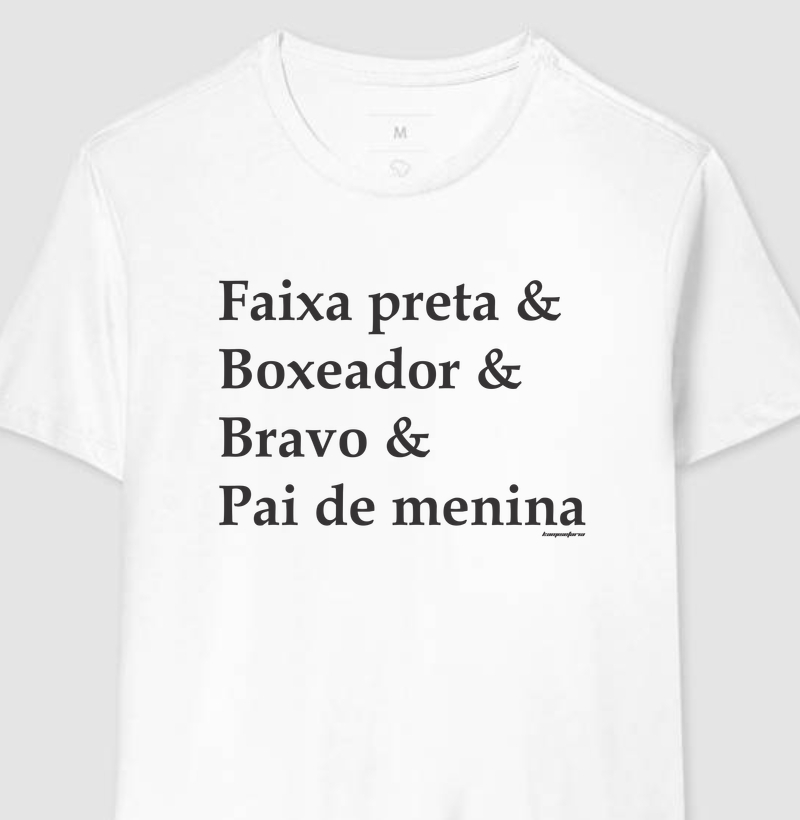 Camiseta Premium | Pai de menina (clara)