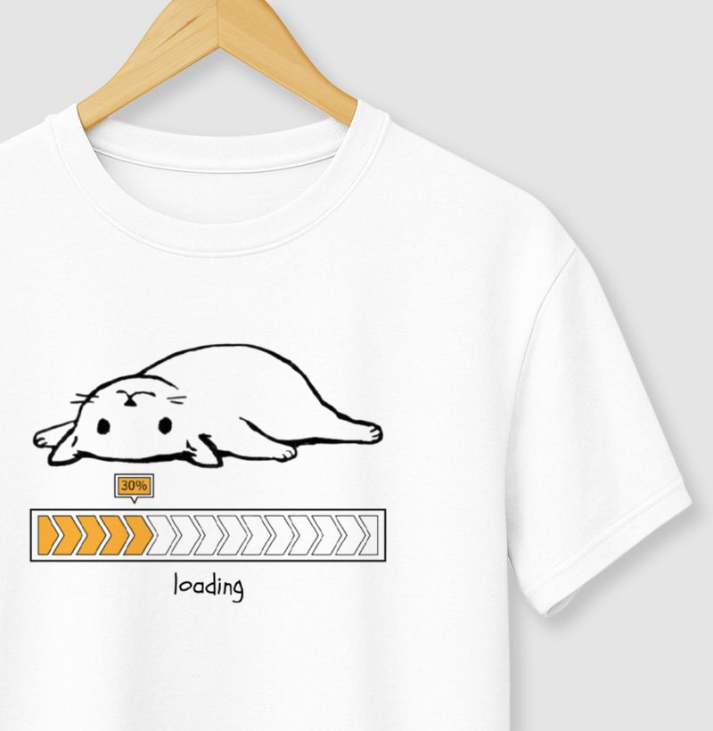 Camiseta Gato Carregando