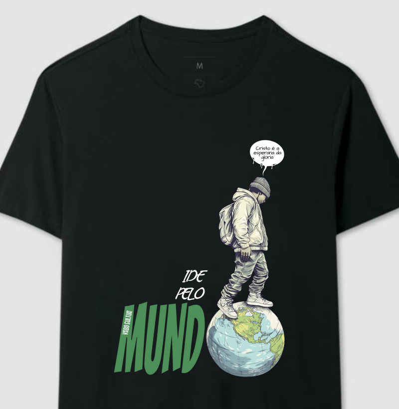 CAMISETA "O MUNDO TE ESPERA"